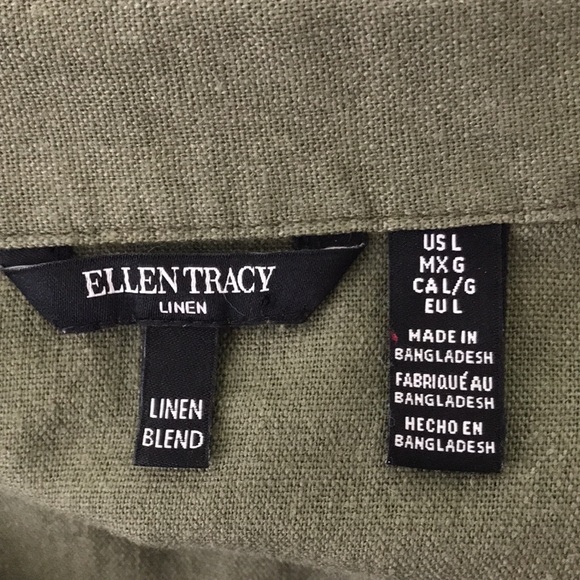 Simply stunning zip up front linen jacket by Ellen Tracy, NWT - Picture 7 of 12